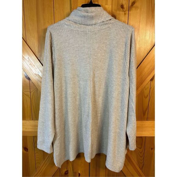 Sonoma Mock Neck Sweater Women's Size 1X Beige Long Sleeve Supersoft Tunic nwt ( - Picture 5 of 5